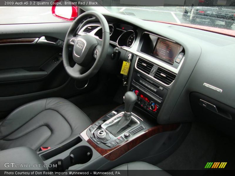 Brilliant Red / Black 2009 Audi A5 3.2 quattro Coupe