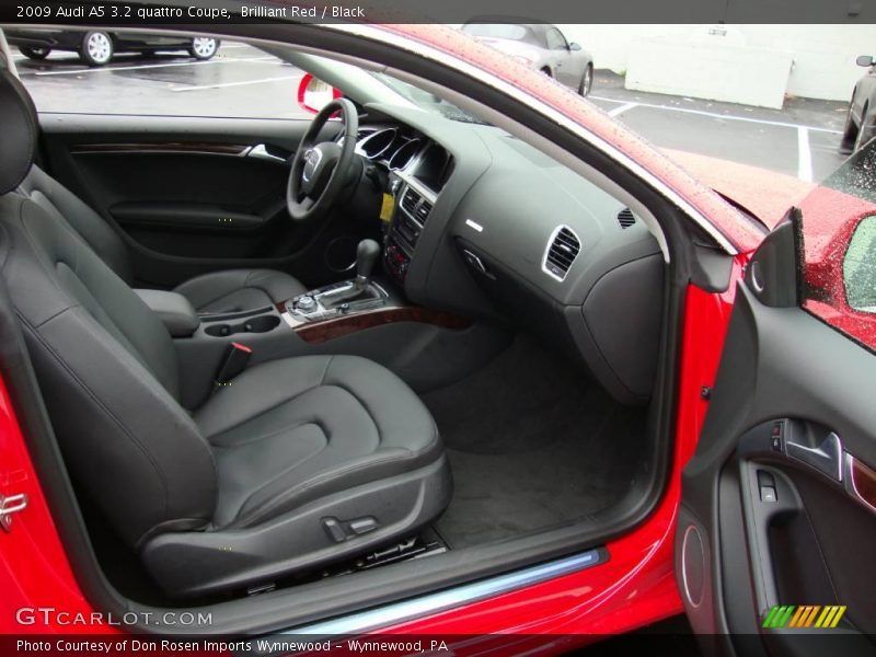 Brilliant Red / Black 2009 Audi A5 3.2 quattro Coupe