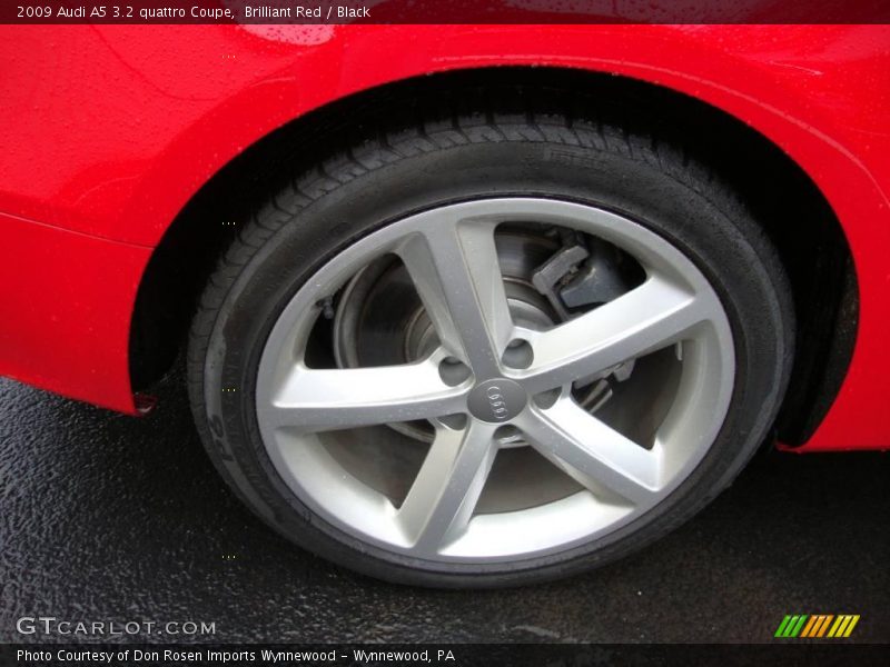 Brilliant Red / Black 2009 Audi A5 3.2 quattro Coupe