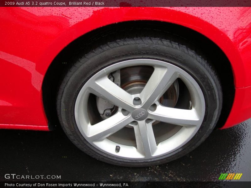 Brilliant Red / Black 2009 Audi A5 3.2 quattro Coupe