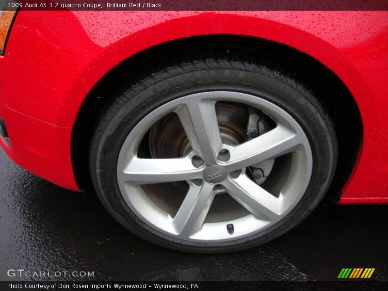 Brilliant Red / Black 2009 Audi A5 3.2 quattro Coupe