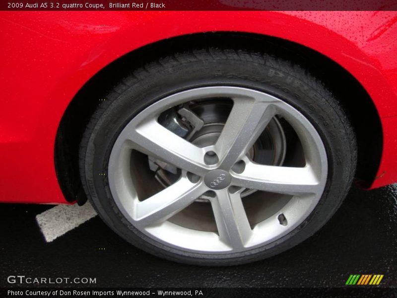 Brilliant Red / Black 2009 Audi A5 3.2 quattro Coupe