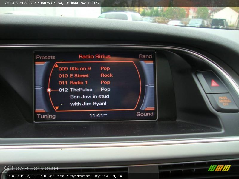 Brilliant Red / Black 2009 Audi A5 3.2 quattro Coupe