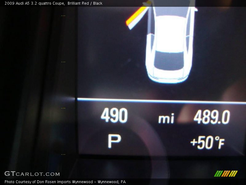 Brilliant Red / Black 2009 Audi A5 3.2 quattro Coupe