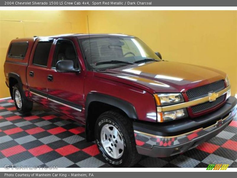 Sport Red Metallic / Dark Charcoal 2004 Chevrolet Silverado 1500 LS Crew Cab 4x4