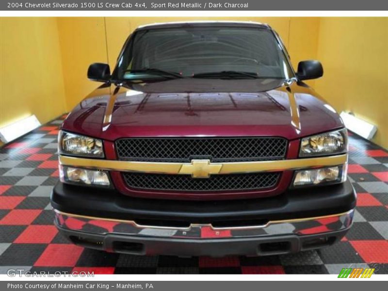 Sport Red Metallic / Dark Charcoal 2004 Chevrolet Silverado 1500 LS Crew Cab 4x4