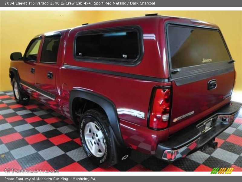 Sport Red Metallic / Dark Charcoal 2004 Chevrolet Silverado 1500 LS Crew Cab 4x4