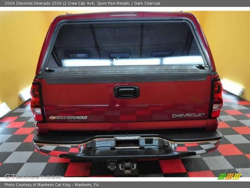 Sport Red Metallic / Dark Charcoal 2004 Chevrolet Silverado 1500 LS Crew Cab 4x4