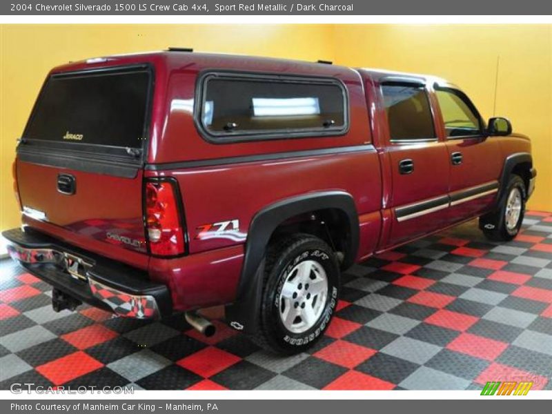 Sport Red Metallic / Dark Charcoal 2004 Chevrolet Silverado 1500 LS Crew Cab 4x4