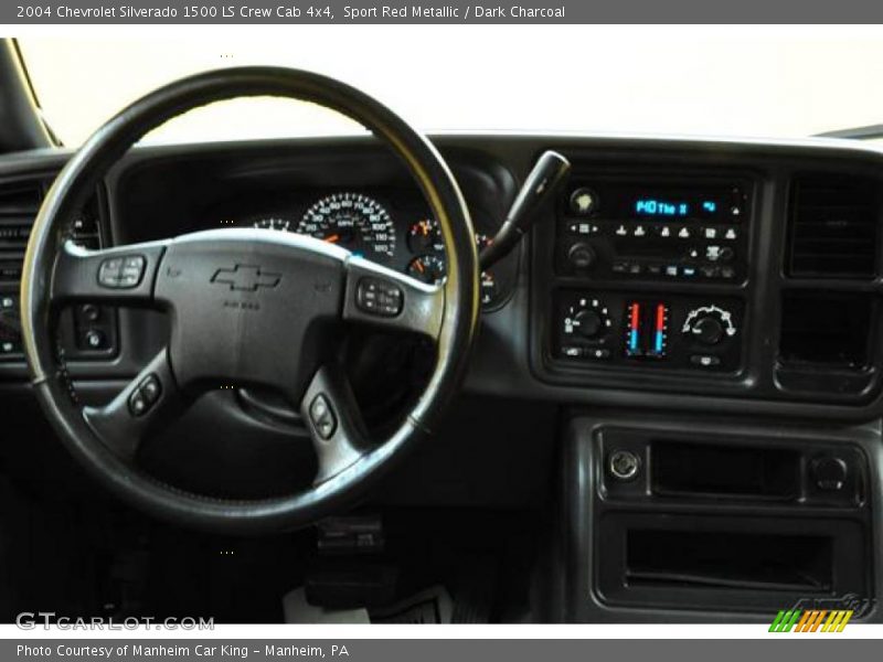 Sport Red Metallic / Dark Charcoal 2004 Chevrolet Silverado 1500 LS Crew Cab 4x4