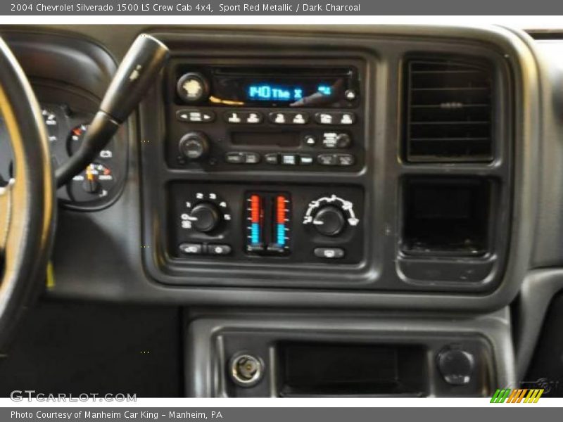 Sport Red Metallic / Dark Charcoal 2004 Chevrolet Silverado 1500 LS Crew Cab 4x4