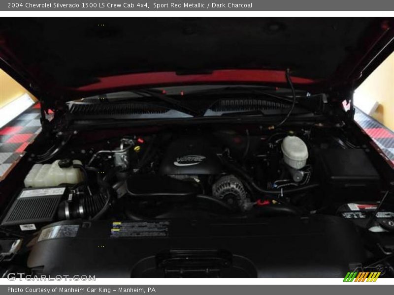 Sport Red Metallic / Dark Charcoal 2004 Chevrolet Silverado 1500 LS Crew Cab 4x4