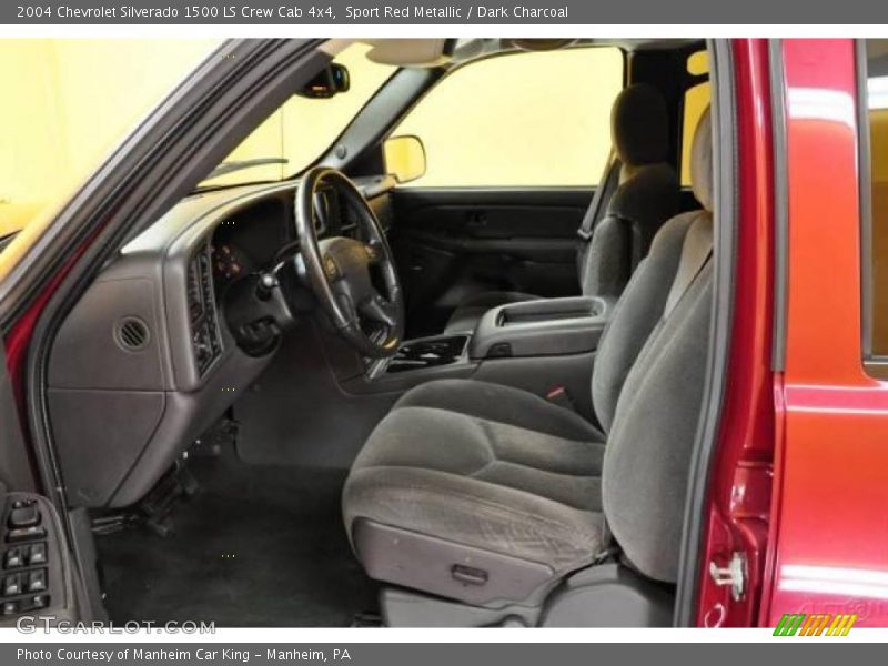 Sport Red Metallic / Dark Charcoal 2004 Chevrolet Silverado 1500 LS Crew Cab 4x4
