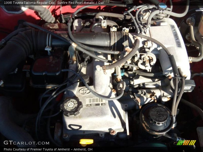 Sunfire Red Pearl Metallic / Oak 1998 Toyota Tacoma Regular Cab