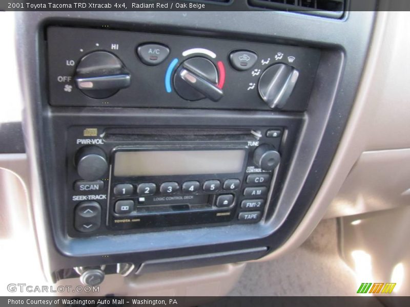 Radiant Red / Oak Beige 2001 Toyota Tacoma TRD Xtracab 4x4