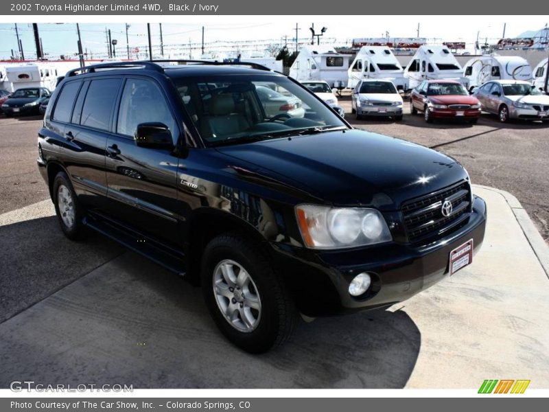 Black / Ivory 2002 Toyota Highlander Limited 4WD