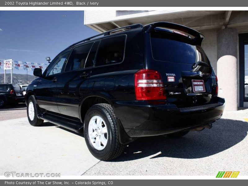 Black / Ivory 2002 Toyota Highlander Limited 4WD