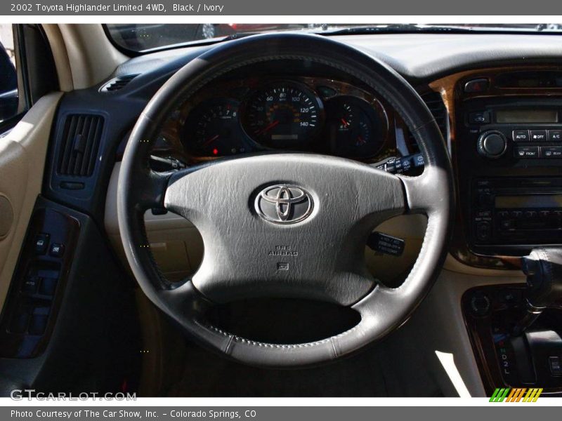Black / Ivory 2002 Toyota Highlander Limited 4WD