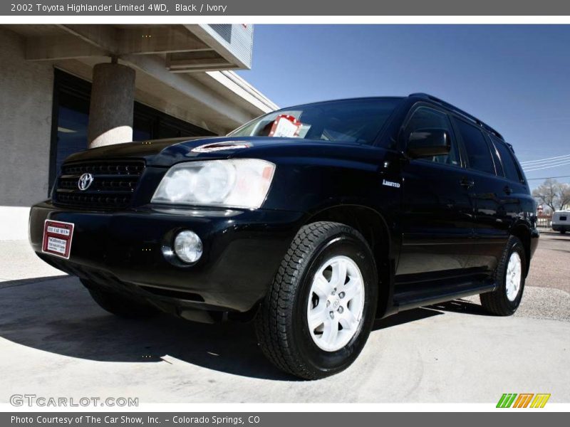 Black / Ivory 2002 Toyota Highlander Limited 4WD