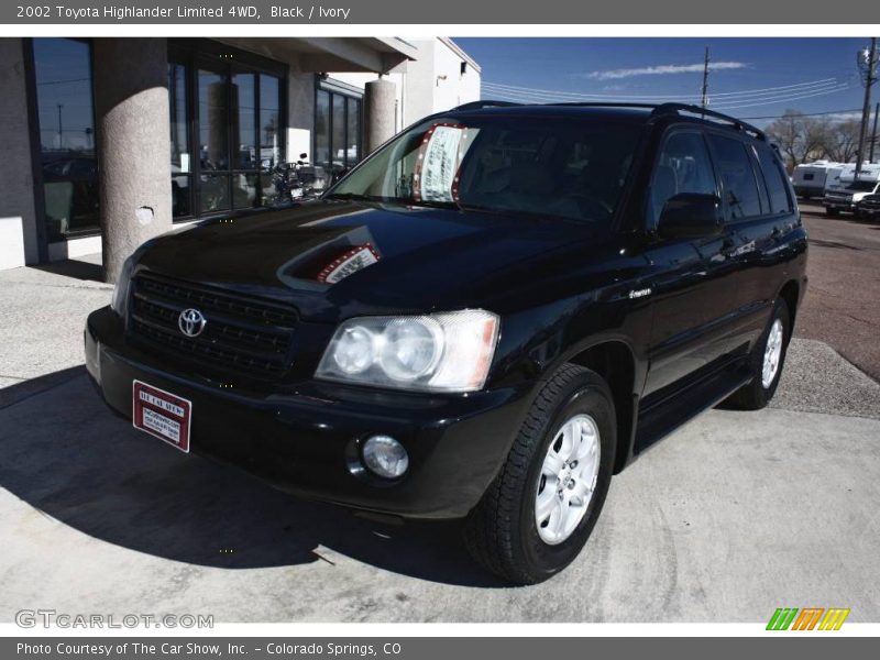 Black / Ivory 2002 Toyota Highlander Limited 4WD