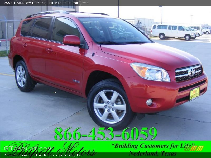 Barcelona Red Pearl / Ash 2008 Toyota RAV4 Limited