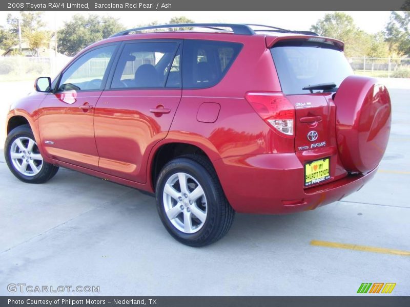 Barcelona Red Pearl / Ash 2008 Toyota RAV4 Limited
