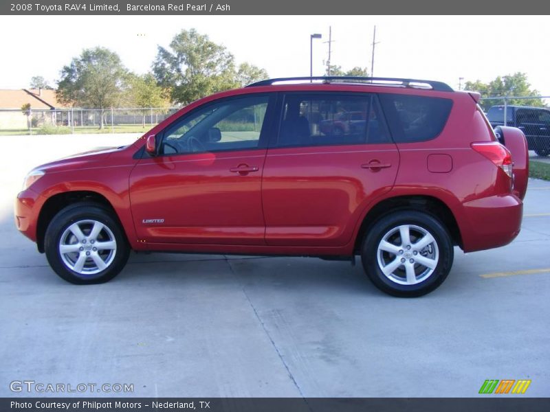Barcelona Red Pearl / Ash 2008 Toyota RAV4 Limited