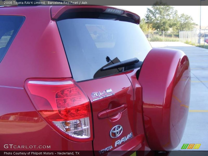 Barcelona Red Pearl / Ash 2008 Toyota RAV4 Limited