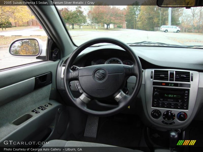 Titanium Silver Metallic / Gray 2005 Suzuki Forenza S Sedan