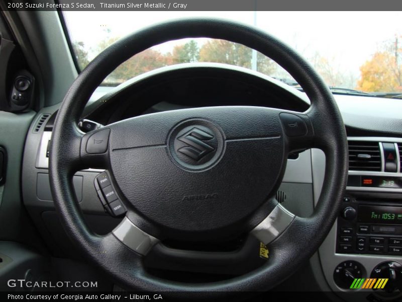 Titanium Silver Metallic / Gray 2005 Suzuki Forenza S Sedan