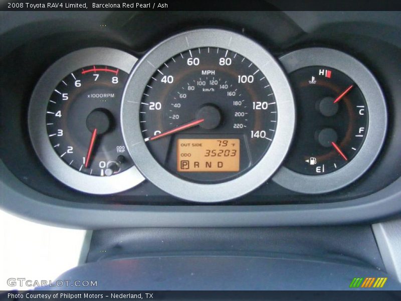 Barcelona Red Pearl / Ash 2008 Toyota RAV4 Limited