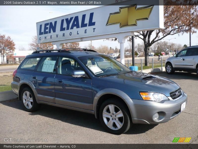Atlantic Blue Pearl / Off Black 2006 Subaru Outback 2.5 XT Wagon