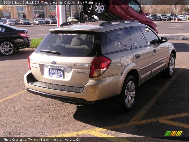 Harvest Gold Metallic / Warm Ivory 2009 Subaru Outback 2.5i Wagon