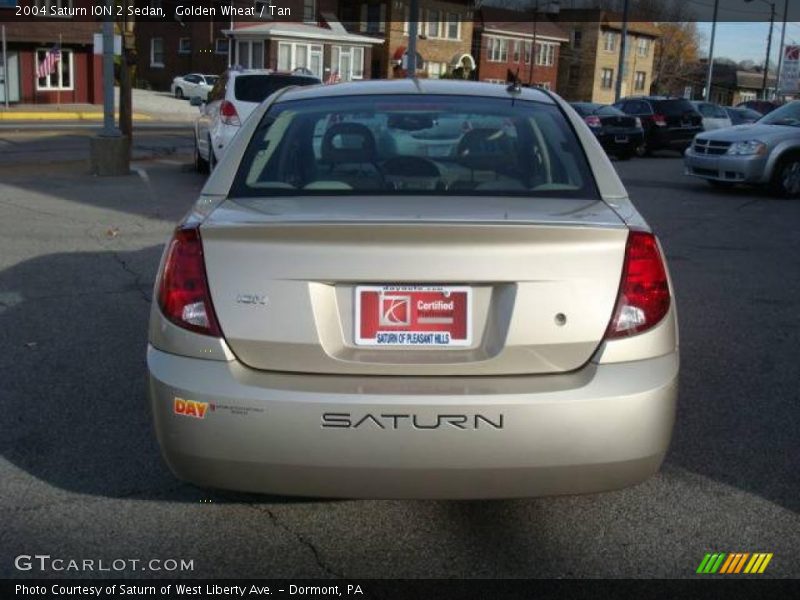 Golden Wheat / Tan 2004 Saturn ION 2 Sedan