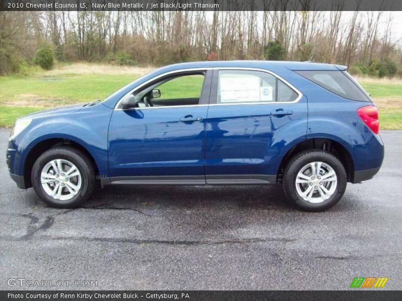 Navy Blue Metallic / Jet Black/Light Titanium 2010 Chevrolet Equinox LS