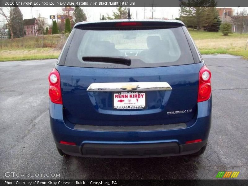 Navy Blue Metallic / Jet Black/Light Titanium 2010 Chevrolet Equinox LS