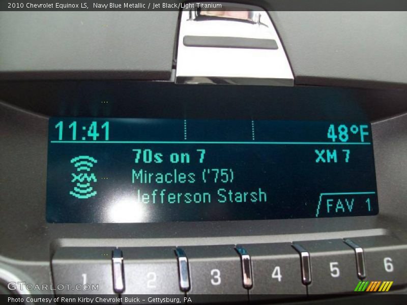 Navy Blue Metallic / Jet Black/Light Titanium 2010 Chevrolet Equinox LS