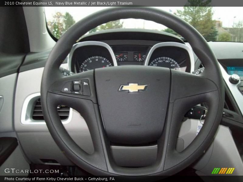 Navy Blue Metallic / Jet Black/Light Titanium 2010 Chevrolet Equinox LS