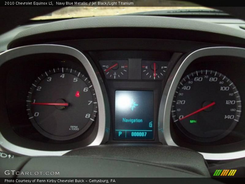 Navy Blue Metallic / Jet Black/Light Titanium 2010 Chevrolet Equinox LS