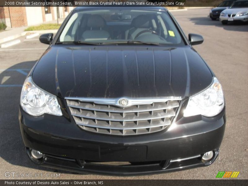 Brilliant Black Crystal Pearl / Dark Slate Gray/Light Slate Gray 2008 Chrysler Sebring Limited Sedan
