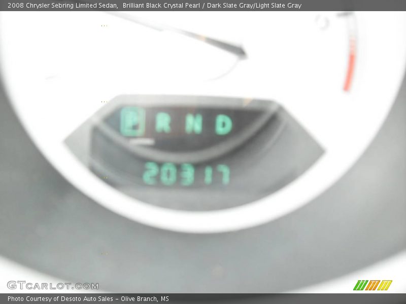 Brilliant Black Crystal Pearl / Dark Slate Gray/Light Slate Gray 2008 Chrysler Sebring Limited Sedan