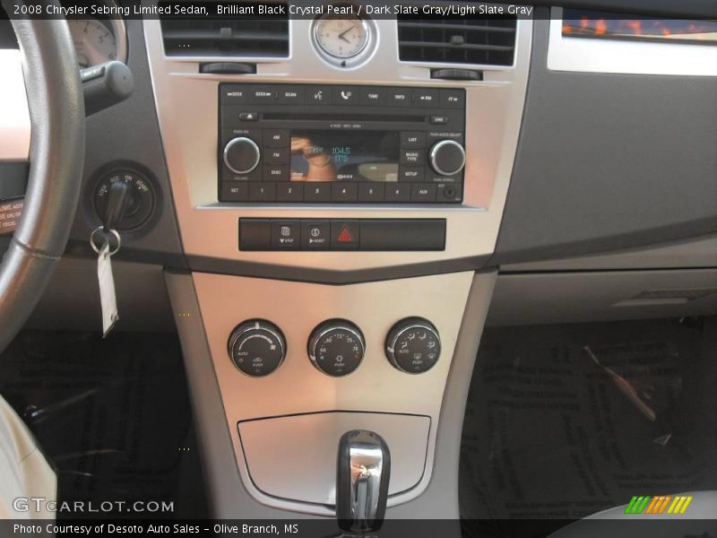 Brilliant Black Crystal Pearl / Dark Slate Gray/Light Slate Gray 2008 Chrysler Sebring Limited Sedan