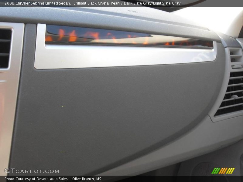 Brilliant Black Crystal Pearl / Dark Slate Gray/Light Slate Gray 2008 Chrysler Sebring Limited Sedan