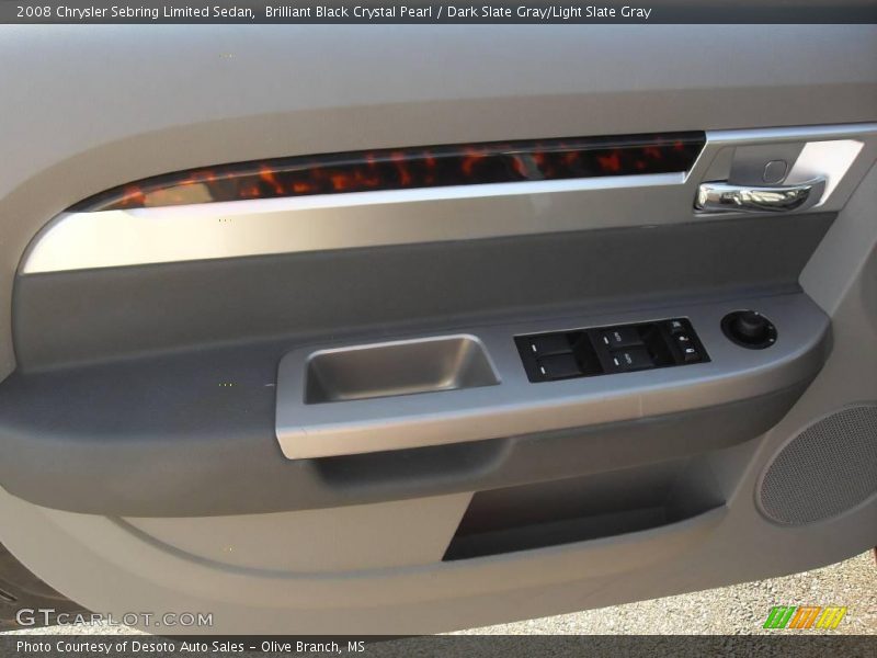 Brilliant Black Crystal Pearl / Dark Slate Gray/Light Slate Gray 2008 Chrysler Sebring Limited Sedan
