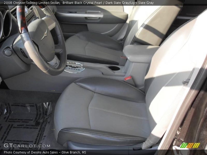 Brilliant Black Crystal Pearl / Dark Slate Gray/Light Slate Gray 2008 Chrysler Sebring Limited Sedan