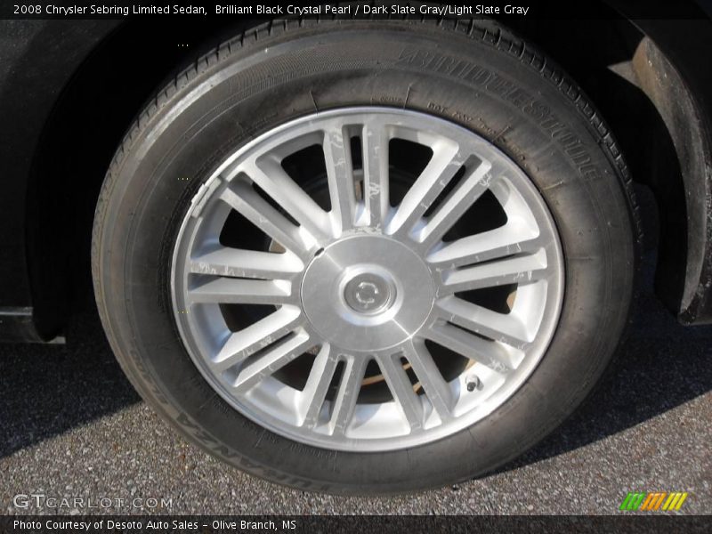 Brilliant Black Crystal Pearl / Dark Slate Gray/Light Slate Gray 2008 Chrysler Sebring Limited Sedan