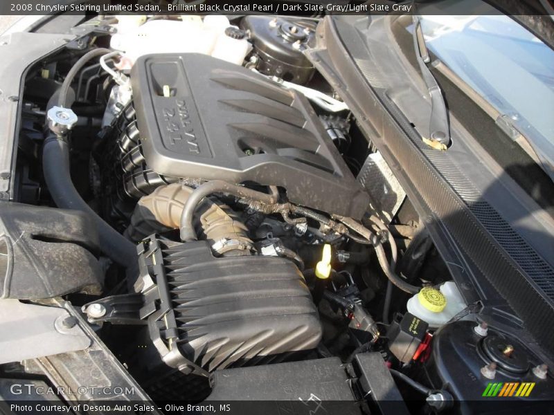 Brilliant Black Crystal Pearl / Dark Slate Gray/Light Slate Gray 2008 Chrysler Sebring Limited Sedan