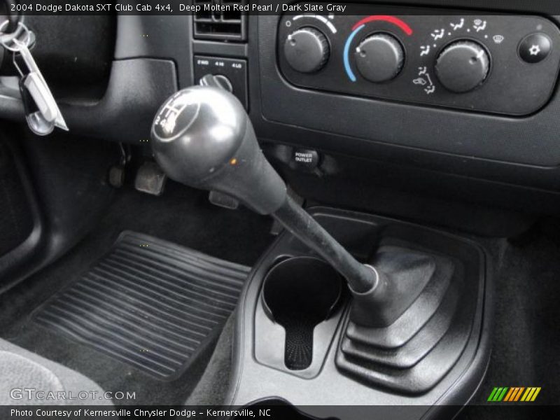 Deep Molten Red Pearl / Dark Slate Gray 2004 Dodge Dakota SXT Club Cab 4x4