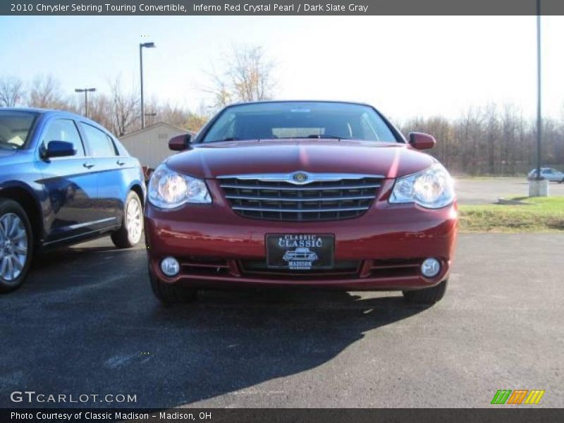 Inferno Red Crystal Pearl / Dark Slate Gray 2010 Chrysler Sebring Touring Convertible