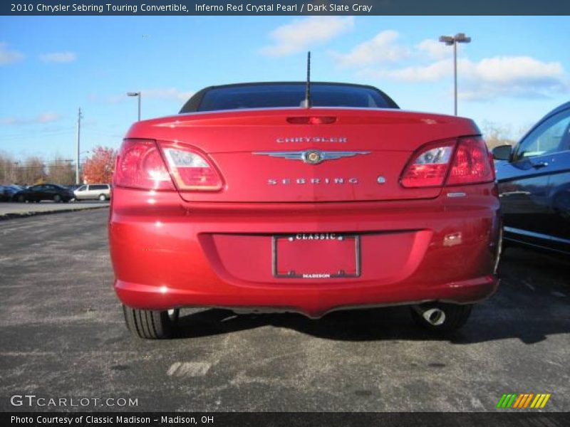 Inferno Red Crystal Pearl / Dark Slate Gray 2010 Chrysler Sebring Touring Convertible